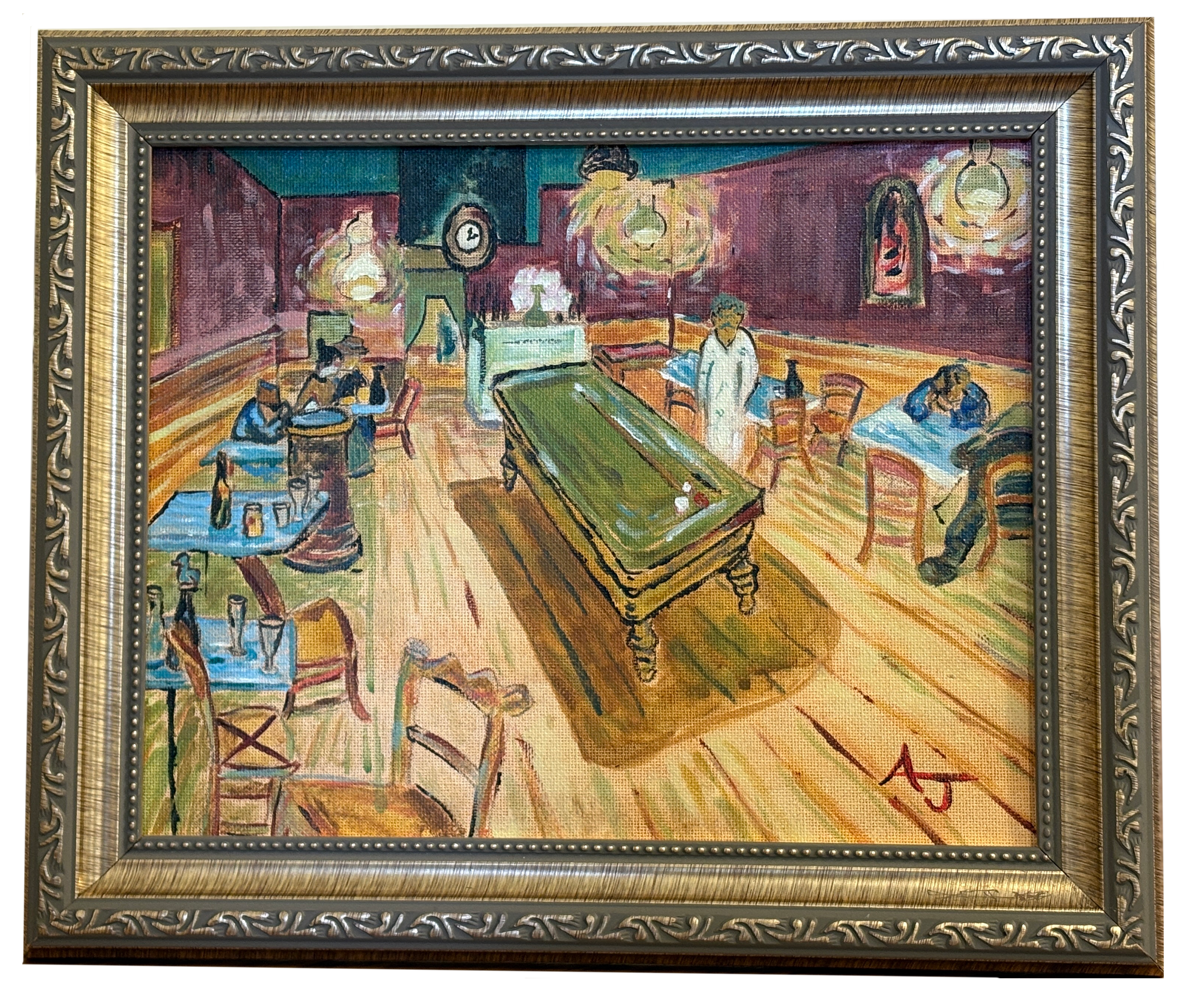 The Night Café - After Vincent Van Gogh Hand Painted Acrylic Painting