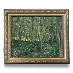Trees and Underbrush - After Vincent van Gogh Hand Painted Acrylic Painting