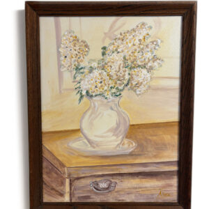 Bellamy's Flowers - Acrylic Painting - Fine Art by AJ - Alex Johnson Original Works - framed