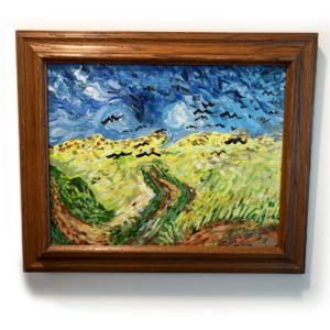 wheatfield with crows hand painted acrylic painting van gogh reproduction by alex johnson -fine art by AJ