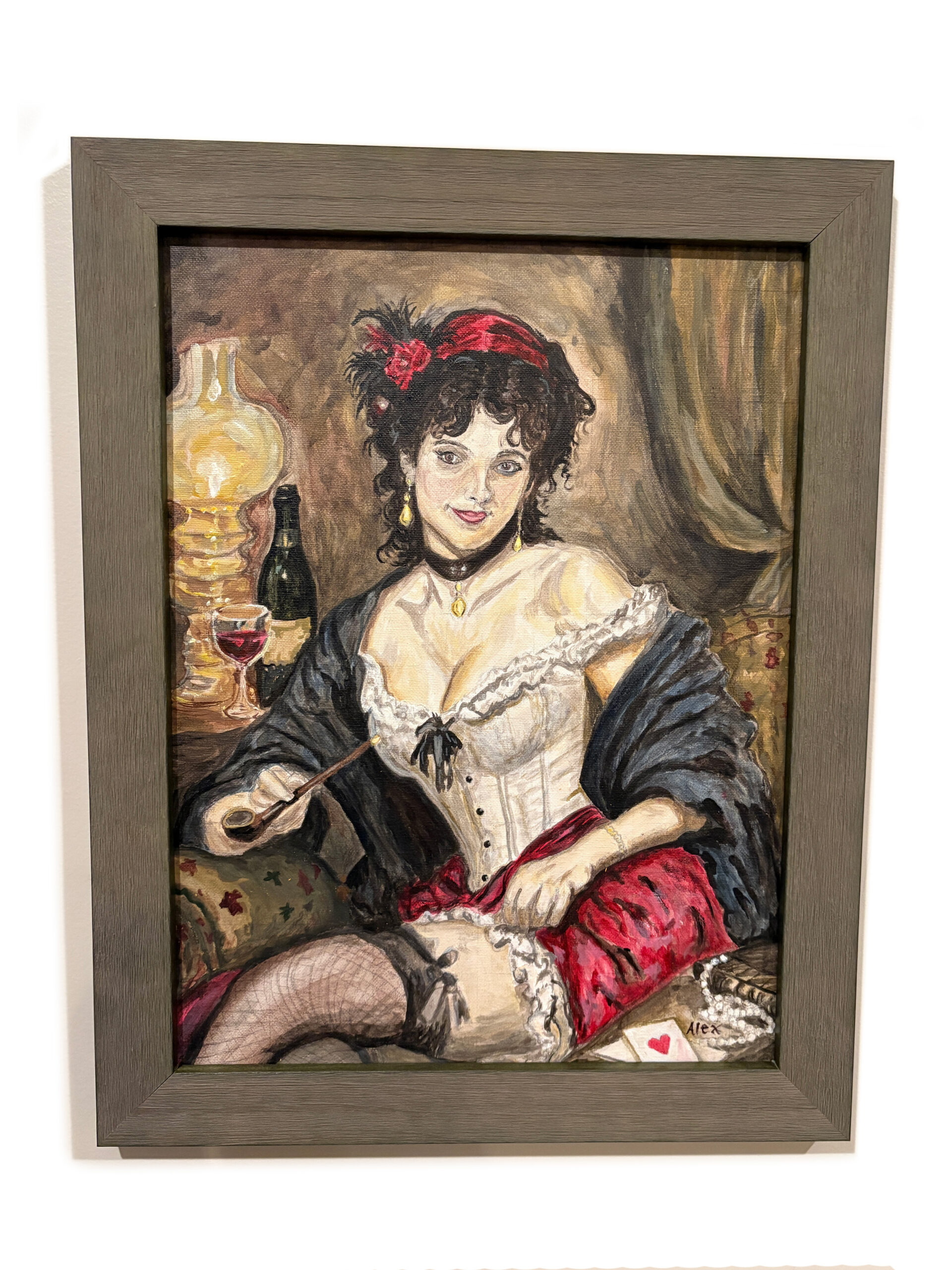 The Young Courtesan Original Acrylic Painting